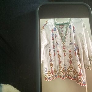 Johnny Was peasant blouse